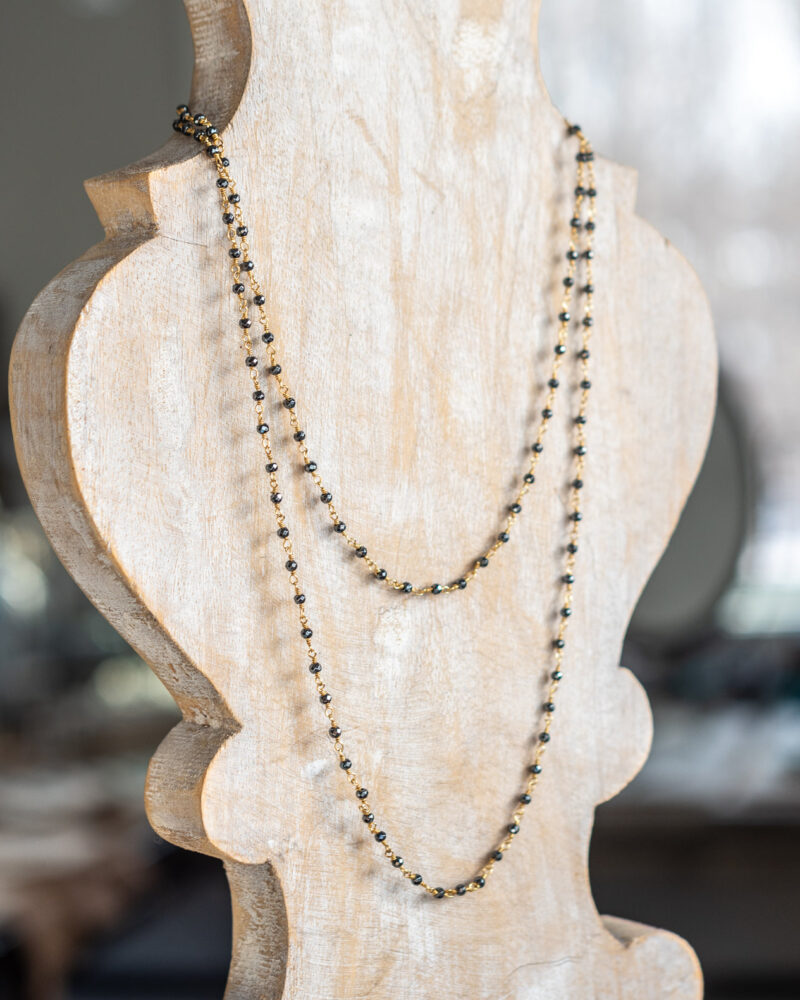 Mia Hematite with Gold Wire - Image 3