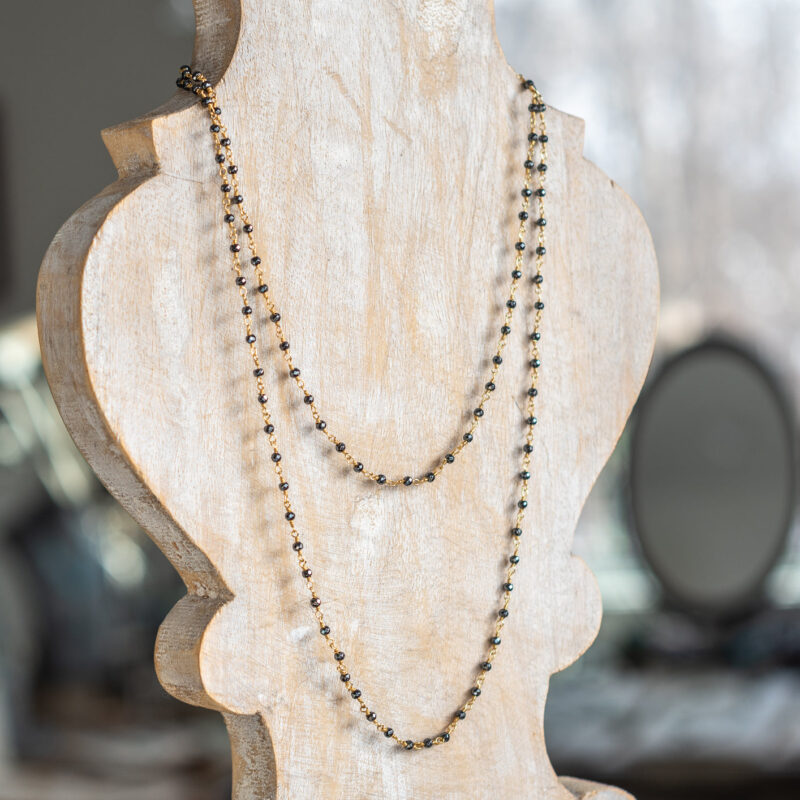 Mia Hematite with Gold Wire - Image 4