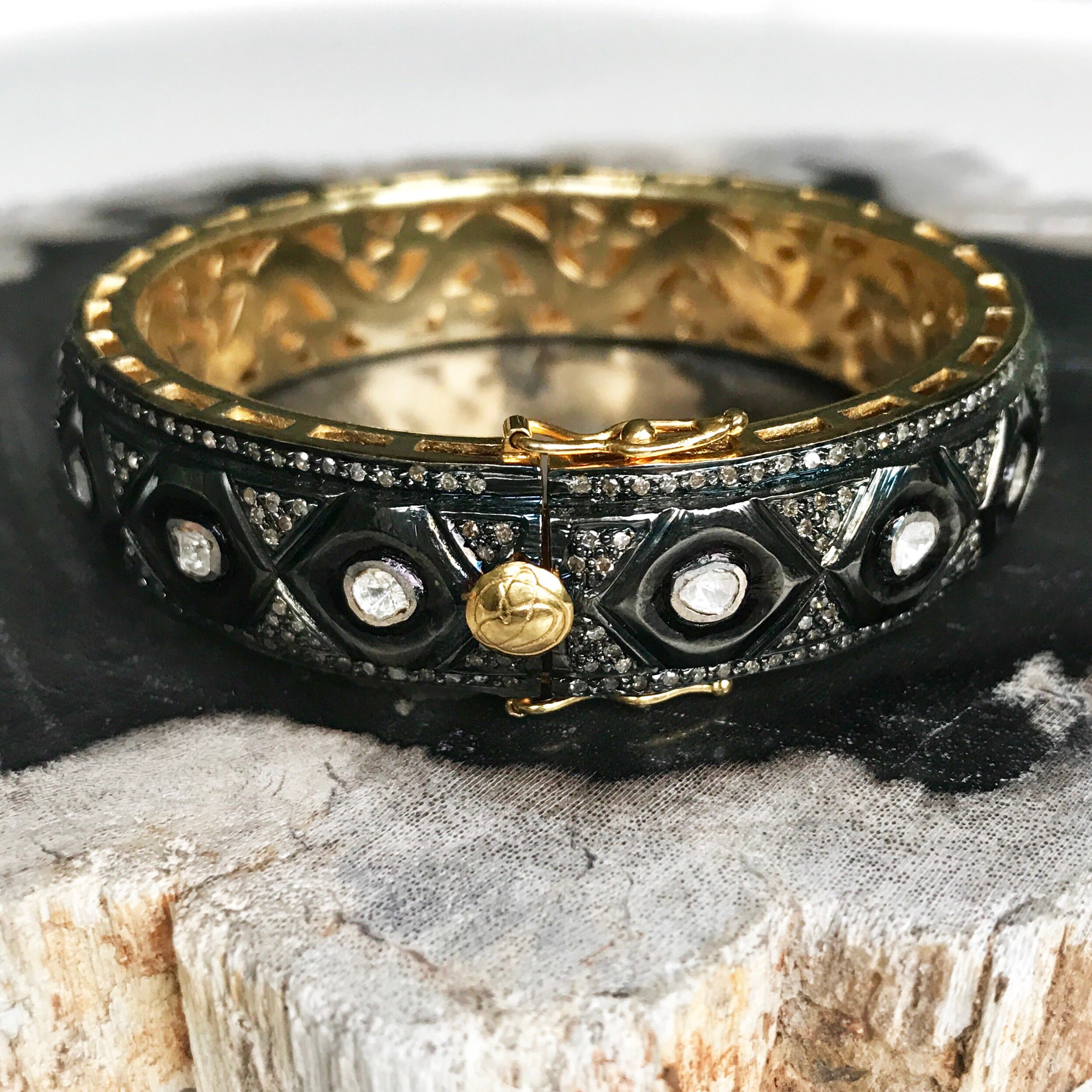 Diamond Silver And Gold Bracelet Jill Duzan Jewelry