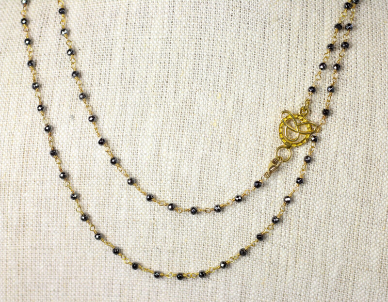 Mia Hematite with Gold Wire - Image 7