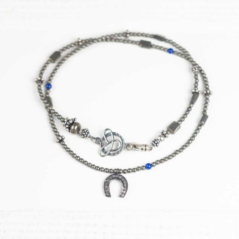 Pyrite Colts Horseshoe Necklace - Image 2