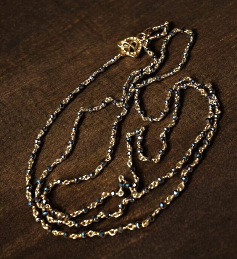 Mia Hematite with Gold Wire - Image 2