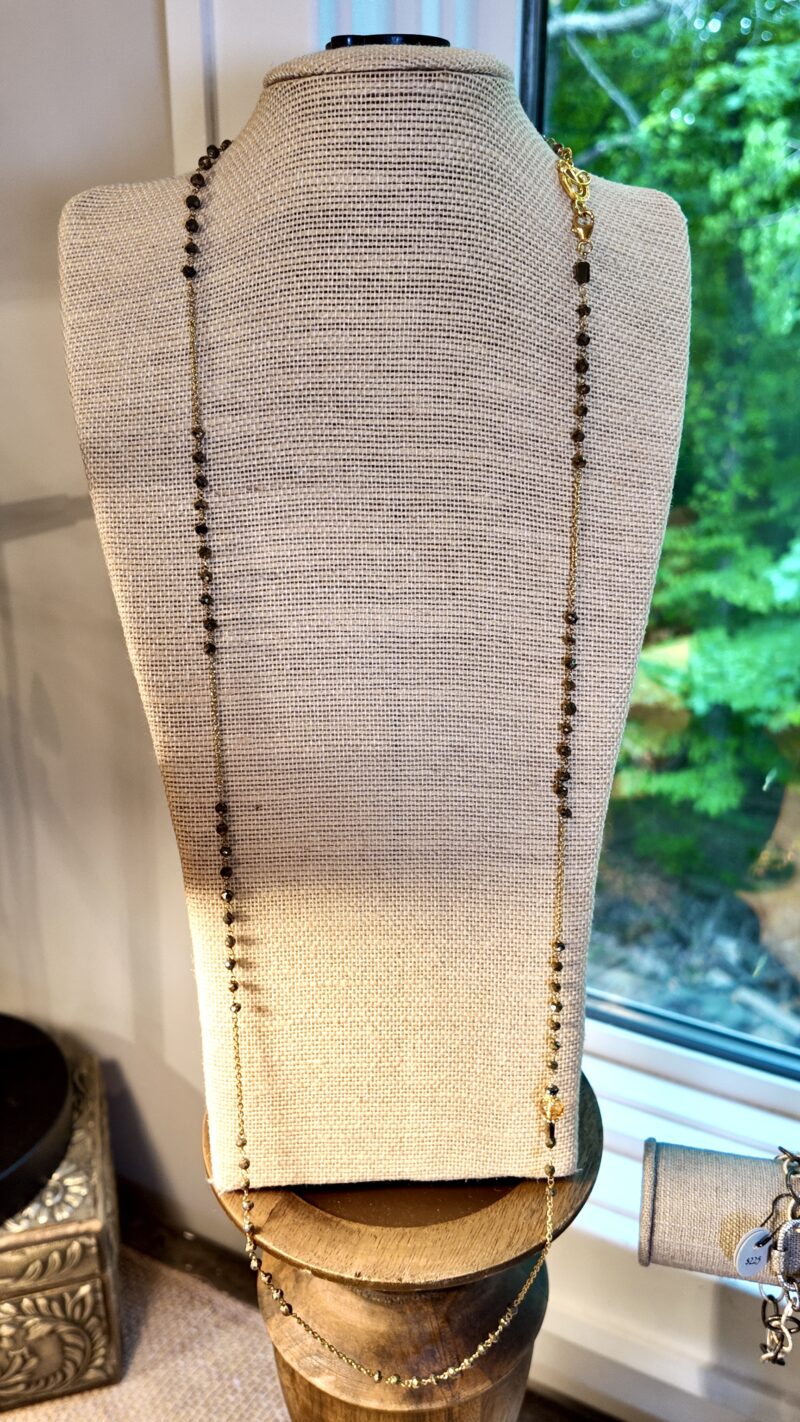 Handtied Pyrite & Citrine Necklace - Image 6