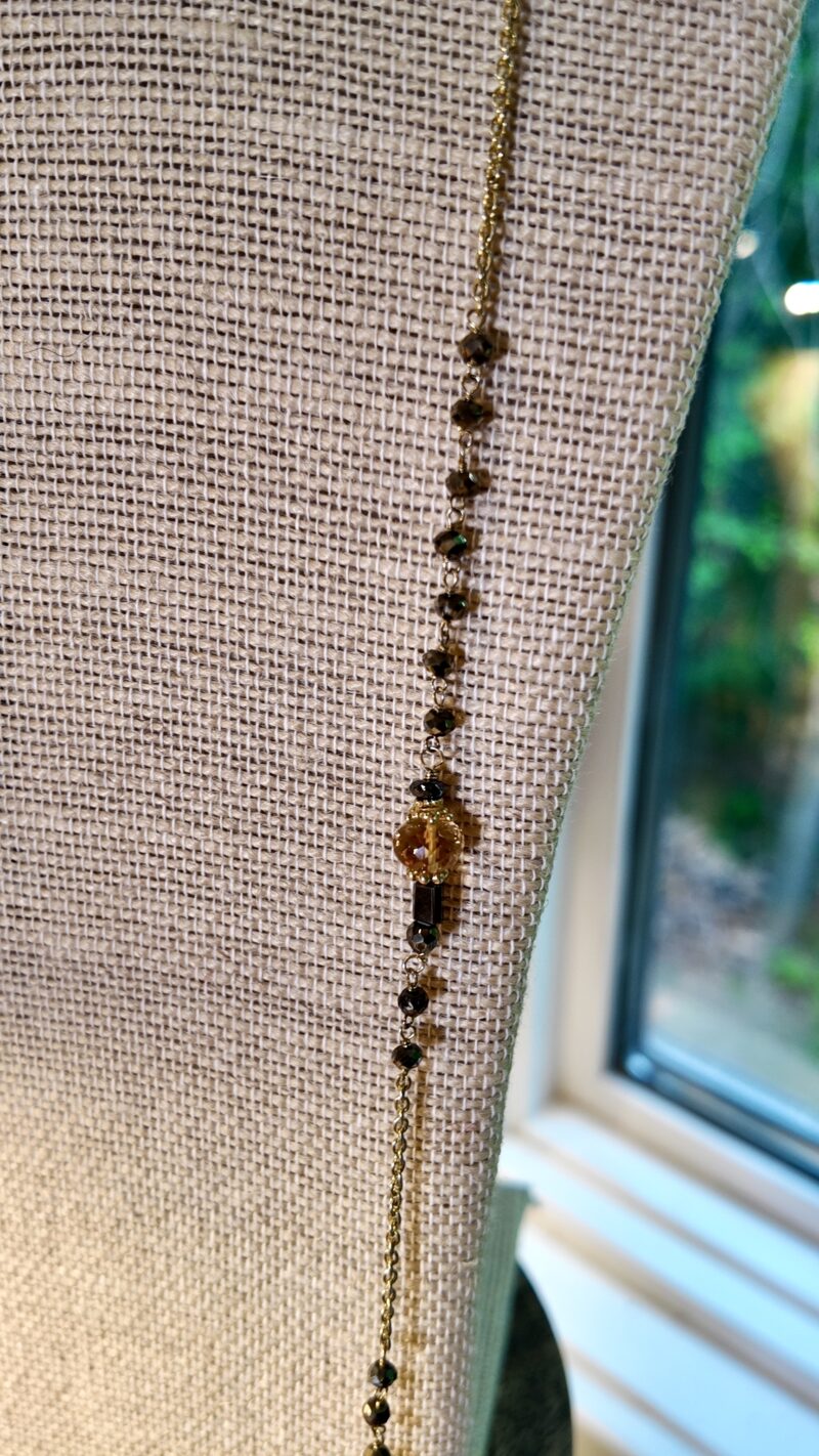 Handtied Pyrite & Citrine Necklace - Image 3