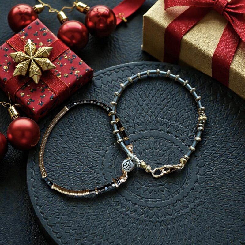 Edgy Elegance Bracelet Duo