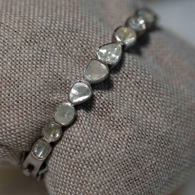 Sliced Diamond Bangle