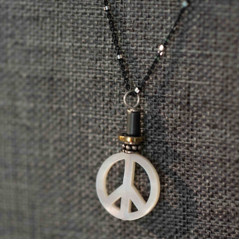 Peace sign with Mother of Pearl